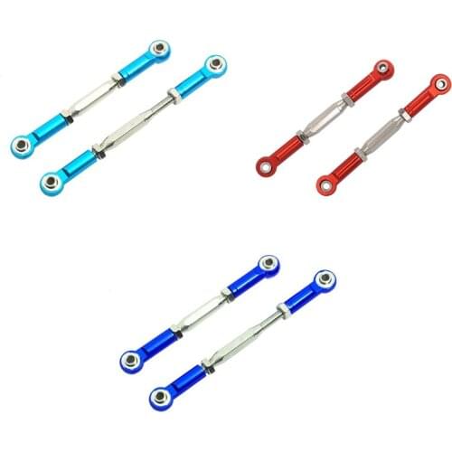 2Pcs Metal Adjustable Steering Linkage Servo Link Pull Rod for Traxxas Slash 4X4 5807 HQ727 1/10 RC Car Upgraded Parts