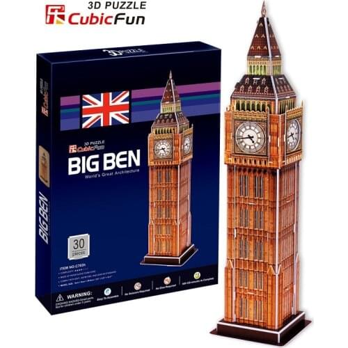 3D jigsaw models Cubic Fun Paper model Big Ben c703h