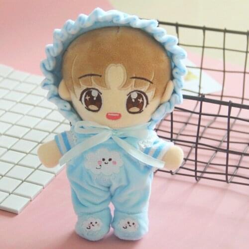 4pc/set movie star idol Plush Doll Blue clouds Suit Doll Accessories Birthday Present Replaceable Clothes Toys Gift
