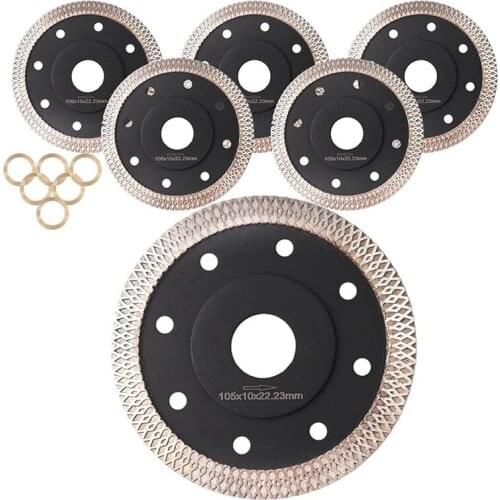 Diamond Blade 4 Inch 6 Pack Diamond Saw Blade Tile Blade for Continuous Rim Concrete Granite Masonry Marble Retail