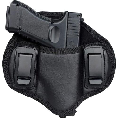 Pancake Holster, Gun IWB Holster PU Leather Fit Glock 19 23 32 26 27 30 33, M&P Shield, XDs, Sig P320Taurus PT111
