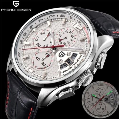PAGANI DESIGN Watches Men Luxury Brand Multifunction Quartz Men Chronograph Sport Watch Dive 30m Casual Watch Relogio Masculino