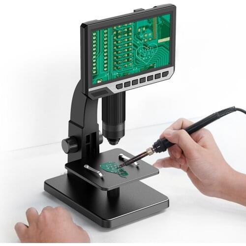 Inskam315 7inch IPS Digital Microscope High Definition Screen Industrial Microscope Camera 0-2000x Camera Watch Repair Tool
