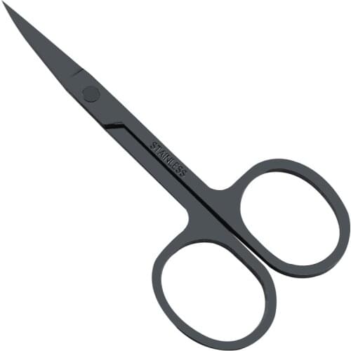 Colored Black Stainless Steel Scissors Tailor Home Cutting Tool Nose Hair Clipper Women Beauty Eyebrow Scissor