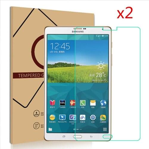 Dir-Maos 2 Pieces a Pack For Samsung Galaxy Tabs 8.4 T700 T705C T705 T705Y Screen Protector Tempering Glass HD High Quality BOX