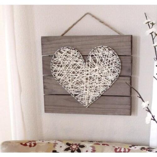 DIY Heart String Art Pallet Sign Home Decor Kit