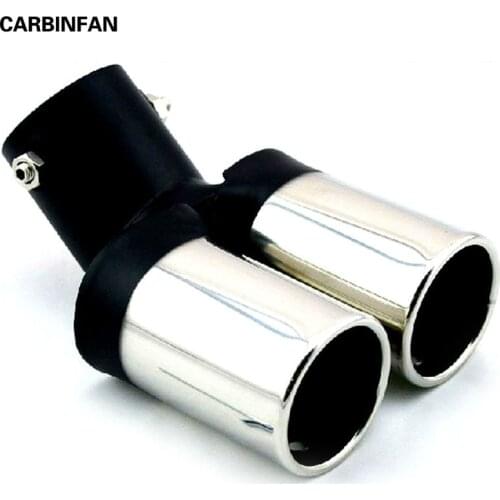 Stainless steel Double tube refires special tail pipe exhaust pipe For 2012 2013 2014 Hyundai Avante (MD) / elantra