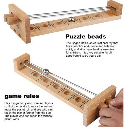 Bar Games Shoot The Moon Game Fun Wooden Hockey Game Toy For Kids Adults Montessori Educational Toys