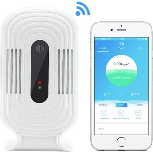 JQ-200 JQ-300 Smart WIFI Home PM2.5 Smoke Meter Formaldehyde Detector Air Quality Analysis Detector Humidity Test Temperature