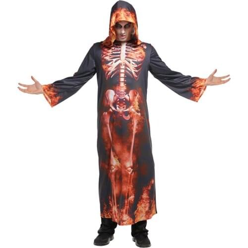 Halloween Party Skull Skeleton Costumes Adult Scary Monster Devil Ghost Costume Cosplay