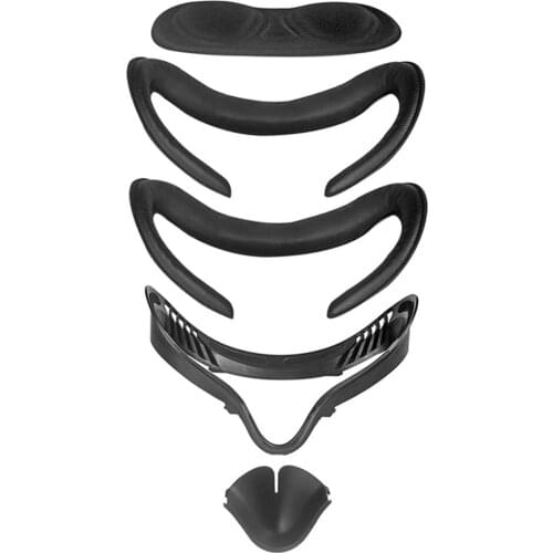 PU Leather Eye Mask Cover Foam Replacement Protective Cover Pad Nose Guard Set VR Lens Cover For Oculus Quest 2 VR Accessories