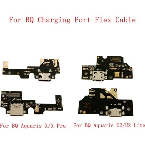 USB Charging Port Module Connector Port Flex Cable For BQ Aquaris X XPro X2 X2 Pro U2 U2 V V Plus Lite M4.5 Microphone Board