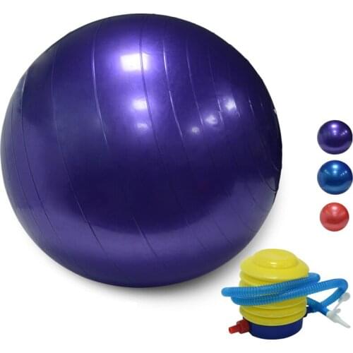 Yoga Balls With Pump Sports Pilates Fitness Gym Balance Anti-Pressure Explosion-Proof Exercise Pilates Massage Ball 65cm 75cm
