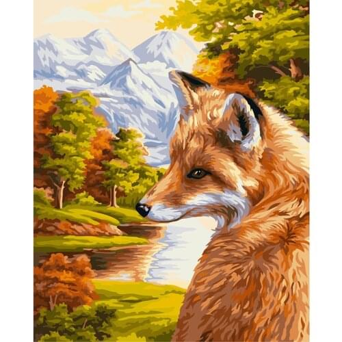 DIY Fox 5D Diamond Painting Full Round/Square Drill Animal Diamont Embroidery Cross Ctitch Kits Home Decor Wall Art
