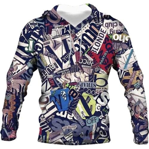 2021 autumn and winter new mens casual hooded sweater 3D printing sportswear long-sleeved sweater casual hoodie