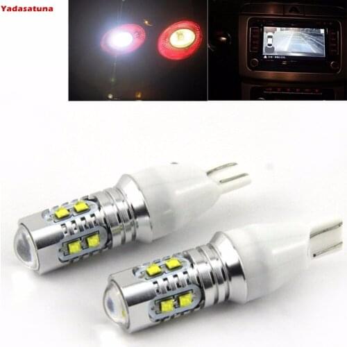 Pair White 6000K CREE Chips 50W High Power T15/ 921/912/906 LED Bulbs For Fog Light/Driving Lamp/Day Time Running Light