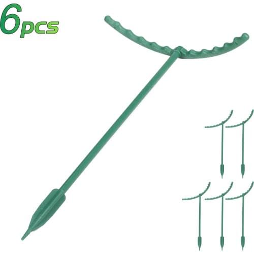 Plastic Flower Holder Plant Support Stakes Potted Plant Support for Small Plant Flower 6pcs Gardening Supplies Climbing Rack