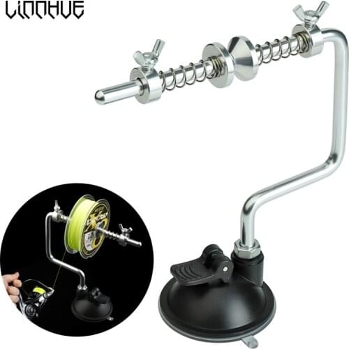 LINNHUE Portable Fishing Line Winder Spooler Machine Vacuum spinning Baitcasting Reel Spooling System Fishing Tool Accessories