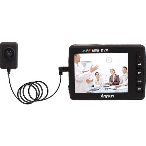 Portable Video Recorder Mini Car DVR Angel Eye AV Output Loop Video Recording Security Vehicle Driving Camera(US) 750 Black