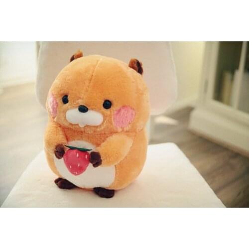 Factory direct sales cute customized cuddly foodie stuffed plush marmot toys