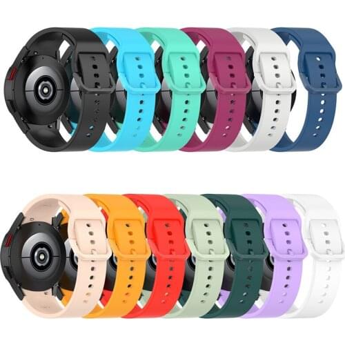 Silicone Sport Strap For Samsung Galaxy Watch 4 Classic 42mm 46mm Bracelet 20mm Wrist Band For Galaxy Watch4 40mm 44mm Correa