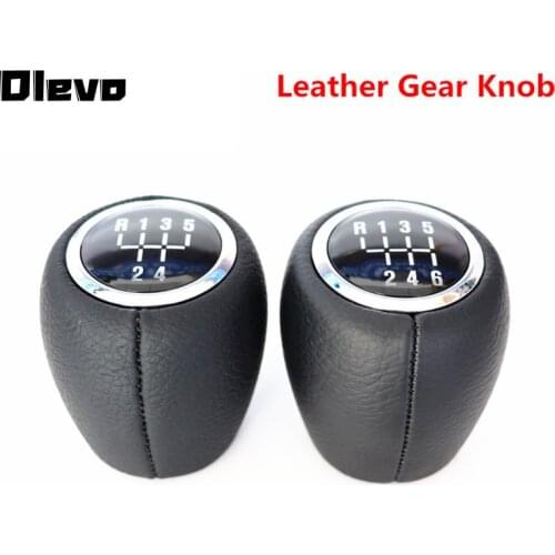 Leather 5 6 Speed MT Gear Shift Knob for Chevrolet Chevy Cruze 2008-2012 Auto Car Gearshift Shifter Headball Arm Pen Gearknob