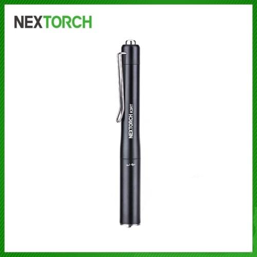 NEXTORCH LED Penlight 330 Lumens HIgh output Type-C Rechargeable Pocket-sized Strike Bezel Clip Tactical Strobe Easy Carry #K3RT