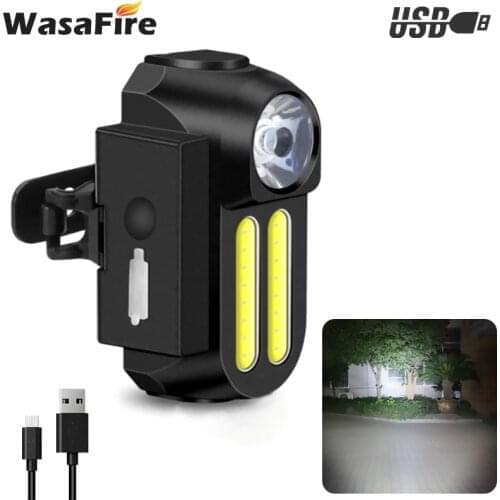 WasaFire LED Bicycle Light 1200mAh USB Rechargeable Bike Front Lamp MTB Bike Headlight Waterproof 4 Modes Cycling Flashlight
