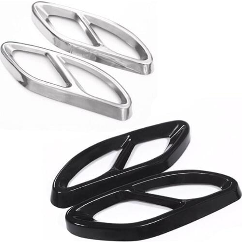 Top Quality For Mercedes Benz GLC A B C EClass W205 Coupe W213 W176 W246 2016-17 Car Accessory AMG Exhaust Cover Trim 304 Steel