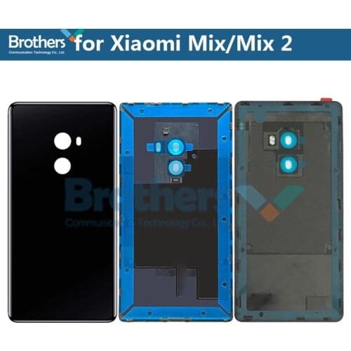 Battery Housing for Xiaomi Mi Mix Mix2 Mix 2 Battery Door Back Cover Rear Housing for Mix Evo No Camera Lens Glass Repair Parts