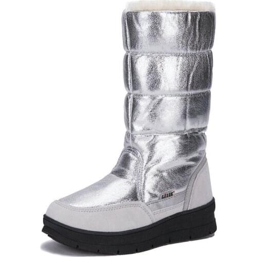 Women Boots Female Slim Winter High Boots Waterproof Warm Girls Snow Boots Ladies Shoes Woman Warm Botas Mujer XKD2153