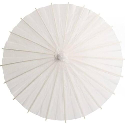20cm/30cm/40cm Chinese Vintage DIY Blank Paper Umbrella Wedding Decor Photo Shoots Parasol Dance Props Decor Paper Umbrella