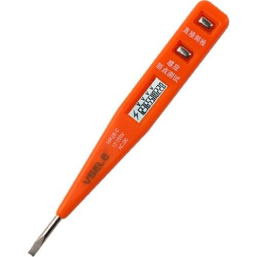 1pc Socket Wall AC Power Outlet Voltage Detector Sensor Tester Electric Test Pen LED Light Voltage Indicator