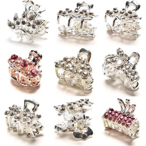 Cute Retro Vintage Women Ladies Girls Crystal Butterfly Flower Hairpins Hair Clips The Cheapest Products Hair Accessories