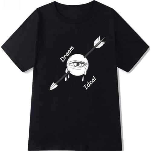 90s Dream Ideal T-shirt Sad Anime Eye Men Women T-shirt Cool Boy Girl Short Summer Shirt Harajuku Anime Clothes Top Unisex
