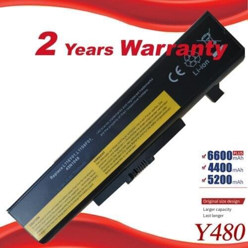7800mAh Laptop Battery FOR LENOVO G580 Z380 Z380AM Y480 G480 V480 Y580 G580AM L11S6Y01 L11L6Y01 free shipping