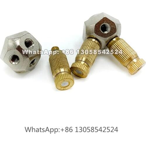 Mist Cooling Machine Connector Accessories, Spray Nozzle Seat, Anti-drip High Pressure Mist Nozzle 3 to 5 Cluster Connector
