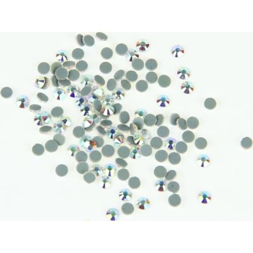 Free Shipping CRYSTAL AB SS30 40Gross Iron On Rhinestones Crystals Hotfix Rhinestones Good Water And Heat Test