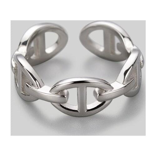 Bohemian Vintage Big Chains Ring For Women Boho Antique Silver Color Knuckle Rings Boho Jewelry Anillos