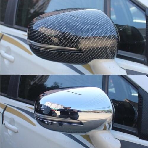 ABS Carbon fiber pattern car Rcarearview mirror cover Trim/Rearview mirror Decoration For Suzuki Vitara S-CROSS Car styling