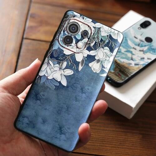 For Xiomi Xiaomi Mi 11 10 Pro Lite Case For Fundas Xiaomi Mi 10T 9T 10 T 9 T Pro Lite Case 3D Flowers Soft Silicone Phone Cover