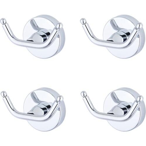 Ahlez Sienna Dual Bathrobe Robe Hook 4 Pcs
