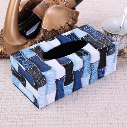 Creative modern rectangular home car tissue box cover car tissue box holder napkin holder toilet paper holder home decor 519