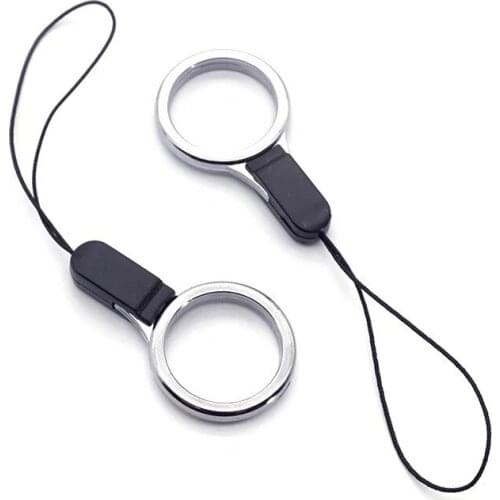 Mobile Phone Lanyard, Ring Buckle, Detachable Pendant, Short Chain, Anti-lost Rope