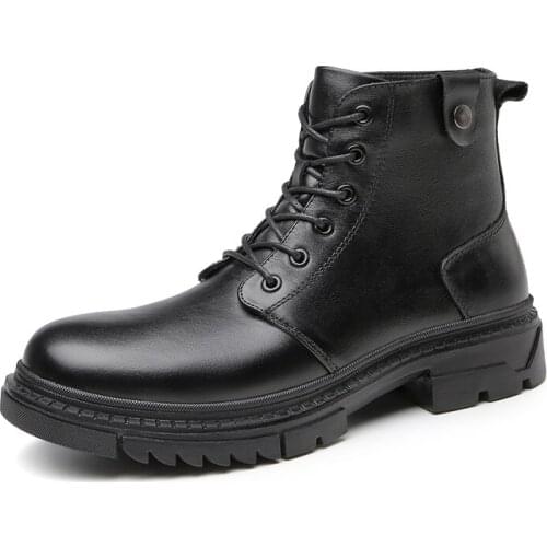 Mens Boots Brand Mens Casual Shoes Retro Ankle Boots Mens Autumn Footwear Handsome Cowboy Boot