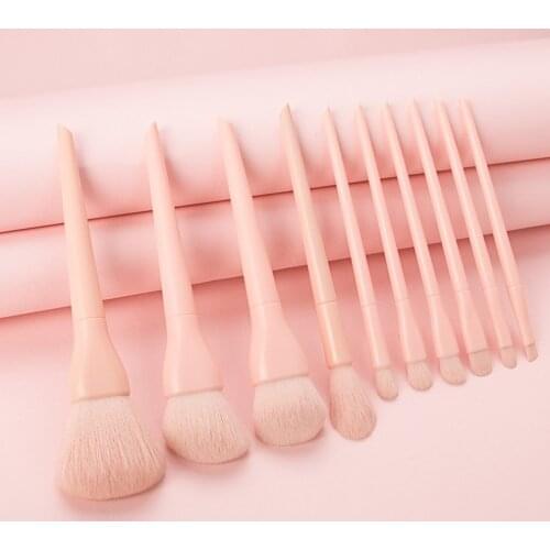 10pcs Luxury Makeup Brushes Sets For Foundation Powder Blush Eyeshadow Concealer Lip Eye Makeup Brush Cosmetics Beauty Tool