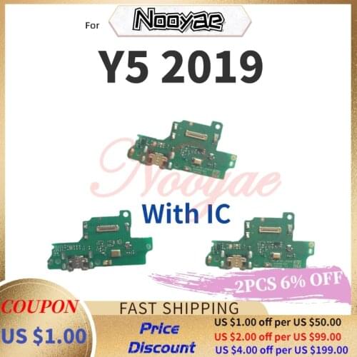For Huawei Y5 2019 USB Dock Charging Port Charger Plug Connector Connect Flex Cable Microphone MIC Board +tracking
