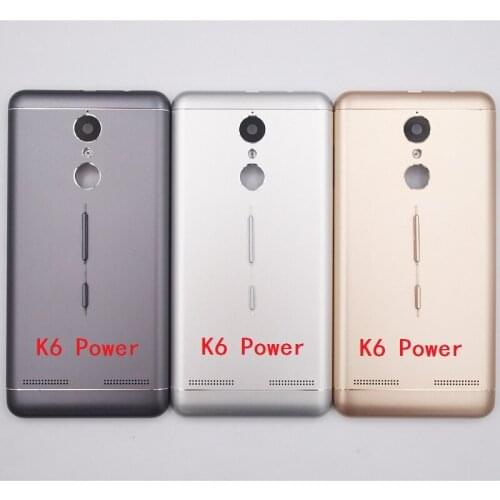 BaanSam New Battery Door Back Cover Housing Case For Lenovo K6 Power K33a42 With Power Volume Buttons