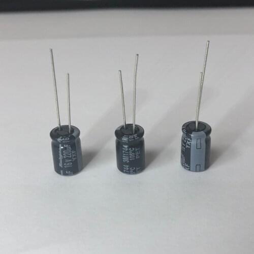 10PCS New and Original Rubycon 16V220UF 8X11.5MM 220UF 16V YXFSeries Long life low Impedance made in JAPAN