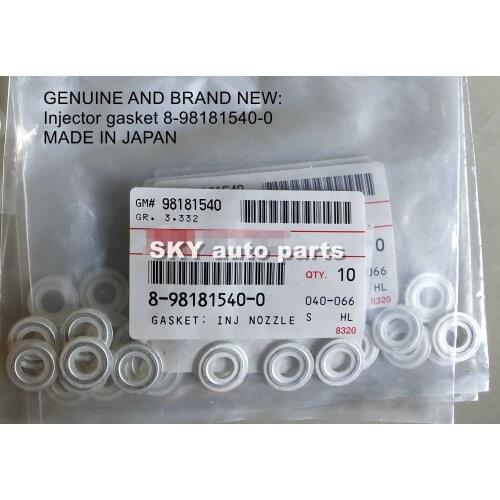 GENUINE AND BRAND NEW: Injector gasket 8-98181540-0 8981815400 （1bag=10pcs